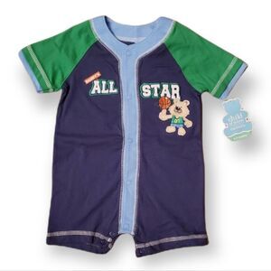 NWT All Star Basketball Theme Romper
